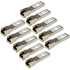 Copper cat6 100m StarTech 10 Pack HPE J8177C Compatible SFP Module, 1000BASE-T, RJ45 Cat6/Cat5e, 1GE SFP, RJ-45