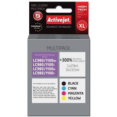 Viola Inchiostri e Toner ActiveJet ABB-1100NX Cartuccia D'Inchiostro 4 Pz Compatibile Resa Elevata Nero Ciano Magenta Giallo