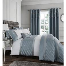 Multicoloured Bed Linen Catherine Lansfield Sequin Cluster Double Duvet Cover Multicolour, Blue (200x)