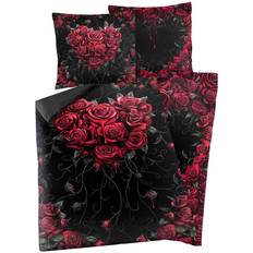 Flerfarvede Sengetæpper Spiral Sengetøj Bleeding Heart Unisex Multifarvet Sengetæppe Multifarve (200x)