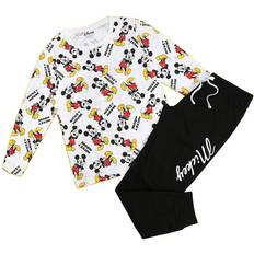 Damen - Gelb Schlafanzüge Disney Mickey Forever Long Pyjama Set -