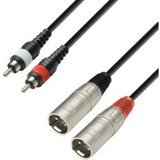 Cables Adam Hall Adapterkabel 2 XLR 2 RCA Phono