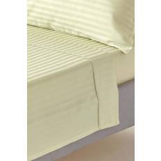 Textiles Homescapes Double, Sage Egyptian 330 Thread Count Bed Sheet Green