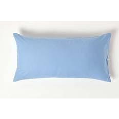 Textiles Homescapes Euro 40 Egyptian Cotton Pillow Case 200 TC Equivalent 400 Thread Count Pillow Case Blue