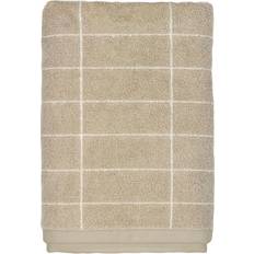 Mette Ditmer Tile Håndklæde Badehåndklæde Beige, Hvid (100x50cm)
