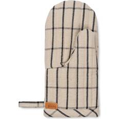 Lin Maniques Ferm Living Gant De Cuisine Hale - Sand/Noir - Multicolore Manique Beige, Noir