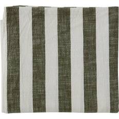 A rayas Manteles OYOY Striped 140x260 cm Olive Mantel Verde