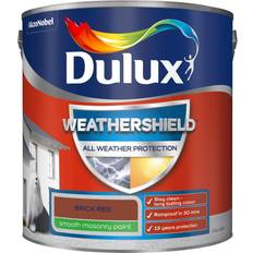 Dulux Red Paint Dulux Weathershield All Weather Protection Smooth Masonry Paint Wall Paint Red