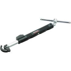 Pipe Wrenches Ridgid 1-1/4 in. Adjustable 10 in. to 17 in. Telescoping LED Lit Basin Pipe Wrench for Faucet Install and Repair Pipe Wrench