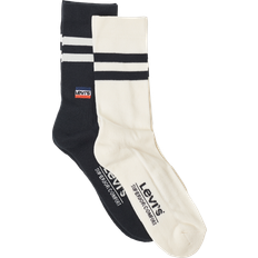Levi's Men Socks Levi's Reg Cut Retro Sport Stri, Black/Marshmellow, 39-42