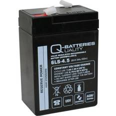 6v 4.5 Q-Batteries 6LS-4.5 6V 4,5Ah AGM batteri