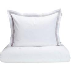 Grand Design Påslakan Grand Design Premium Stockholm Satin Vit/Silver 2 Påslakan Silver, Vit (210x150cm)