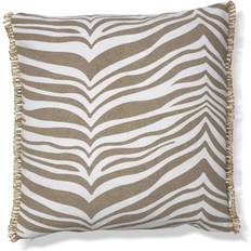 Zèbre Coussins de Décoration Complets Classic Collection Zebra 50 x 50 cm Simply Taupe Coussin de Décoration Complet Blanc, Beige (50x50cm)