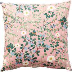 Klippan Yllefabrik Blackthorn cushion cover Putetrekk Rosa, Svart (45x45cm)