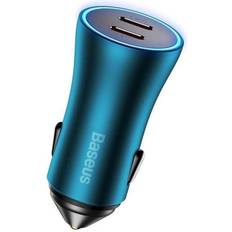 Baseus Golden Contactor Pro charger car charger 40W 1m 2xUSB-C blue CGJP000003