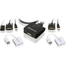 IOGEAR 2-Port DisplayPort Cable KVM Kit 1900x1200