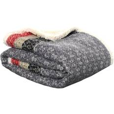 Eddie Bauer Fair Isle Polar Fleece Ultra Filt Vit, Grå (152.4x127cm)