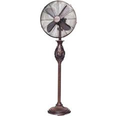 Brown Floor Fans Deco Breeze Fleur De Lis