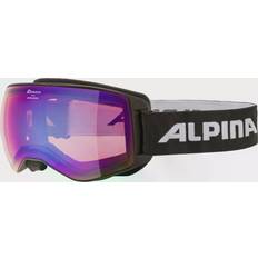 Alpina Naator HM Skibrille (Farbe: 811 white, Scheibe: Hicon Mirror, orange (S2) sphärisch)