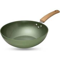 Grøn Wokpander Just Vegan Eco 28cm