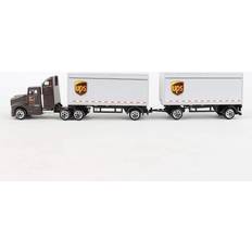 Metal Trucks UPS Daron Worldwide Trading Tractor with 2 Trailers