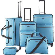 Blue Suitcase Sets Protocol Bowden Softside - Set of 5