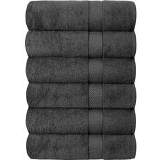 Quba Linen Hotel & Spa Bath Towel Grey (121.9x61cm)