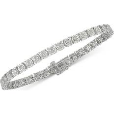 Macy's Jewelry Macy's Tennis Bracelet - Silver/Transparent