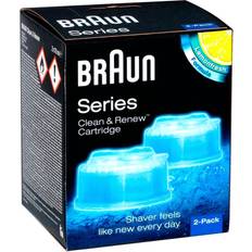 Braun Accessoires de rasage Braun Cartouches De Recharge Clean & Renew CCR, Nettoyant Pour Rasoir Pack De 2