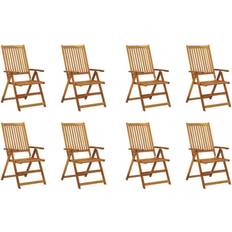 vidaXL 3075053 8-pack Trädgårdsmatstol