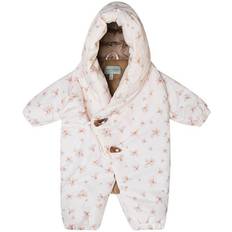 Valkoinen Haalarit Mini A Ture Fianna Printed Winter Overalls - Papyrus White