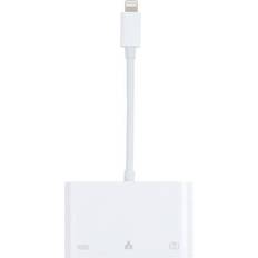 Iphone adapter usb iPhone adapter USB + 1000M Ethernet + lightning