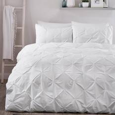 Serene Lara Wrinkled Duvet Cover White (230x220cm)