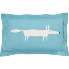 Blue Pillow Cases Scion Mr Fox Oxford Pillowcase Pillow Case Blue