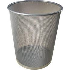 Papperskorg trådmetall 15L silver