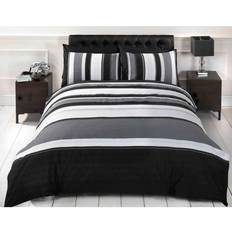 Quilt covers king size Rapport Furnishings King Detroit Duvet Cover Grey, Black
