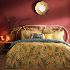 Yellow Bed Linen Furn Furn. Mazari Double Duvet Cover Green, Brown, Yellow