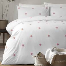 Appletree Signature Dot Garden Duvet Cover White, Pink