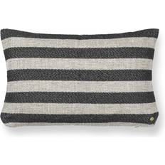 Ferm Living Kopfkissen Ferm Living Clean Cushion Black Komplettes Dekokissen Beige, Schwarz (60x)