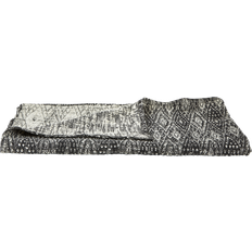 Villa Collection Plaid Tæppe Sort, Hvid (170x130cm)