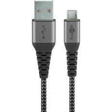 Goobay Textile USB-A/Micro USB kabel