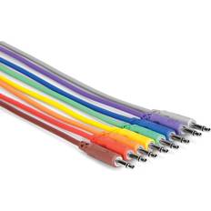 Hosa Multicolor patchkabler 8stk 44cm
