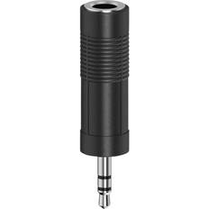 3.5mm jack male to male Hama "Audio Jack Adapter 00205196 Svart"