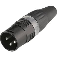 HI-X3CM-BLK XLR-stik Kobling, lige