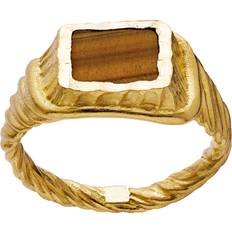 Brown Rings Maanesten Kim Ring - Gold/Tiger's Eye