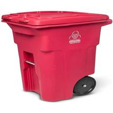 Red trash can Toter 64 Gal. Red Hazardous Waste Trash Can