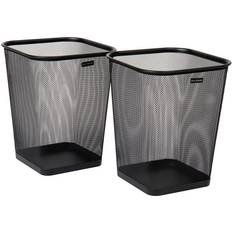 Mind Reader Black Mesh Garbage Waste Basket Recycling