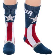 Super Heroes & Villains Accessories BioWorld Captain America Suit-Up Crew Socks