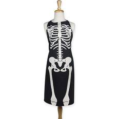 Aprons Design Imports DIIÂ® Skeleton Print Chef Apron Apron Black, Multicolor