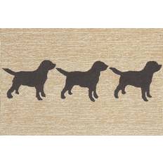 Carpets Liora Manne Frontporch Doggies Natural, Black